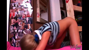 Preview 2 of Soj Forcemom - Teen Kasia Blue dildo Bunk Bed