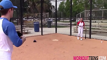 Preview 2 of Janda Malaysia Tembam - Priya Price Taking Hardcore Baseball Training