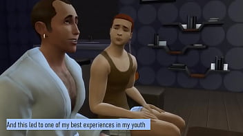 Preview 2 of Penis Face Bang Girl - Sims 4 - step dad tells his about his first time with grandpa: The Walkers Episode 1 - NO SOUND