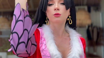 Preview 1 of Plumbing Fucking Staf Offis - Boa Hancock from the One Piece Face Sitting,  Footjob and Fucking Till Cum in Pussy