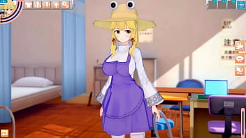Preview 1 of Jv Hd Sexy - 【エロゲーコイカツ！】東方 洩矢諏訪子におっぱい揉みまくりH！3DCG巨乳アニメ動画(東方プロジェクト)【ヘンタイゲーム とうほう すわこもりや 】