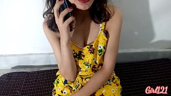 Preview 1 of Lose Gf3 - Alone girl call his bf for sex