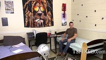 Preview 1 of Shasha Zima - Everyone Fucks A Tranny In College