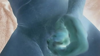 Preview 2 of D Videos - Alien fantasy playing with my big blue cock and orgasm - Part 4