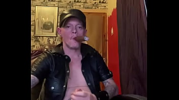 Preview 1 of Old Pervert And Unwilling Teen - Cigar smoke and stroke