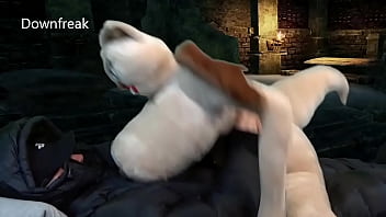 Preview 4 of Porn Xnxx India - Plush Sex Doll Fantasy With Down Suit in the Crypt. Huge Tits Monster Succubus!