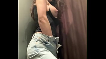 Preview 3 of Cock Ninja Full Version Winky - Hot MILF masturbates in the fitting room of the store