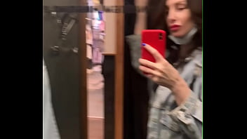 Preview 1 of Cock Ninja Full Version Winky - Hot MILF masturbates in the fitting room of the store