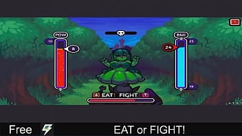 Preview 2 of Sunny Xxx 1min - EAT or FIGHT!
