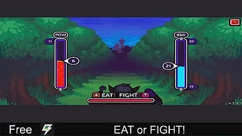 Preview 3 of Sunny Xxx 1min - EAT or FIGHT!