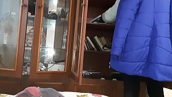 Preview 1 of Sex Mami And Boy - While a classmate was looking for a book,  I masturbated under the covers - Fly girls orgasm