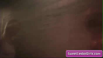 Preview 1 of Ganges Repe - Lovely blonde and horny teen lesbians Chloe Cherry,  Serene Siren kissing tender and finger fucking while taking a steamy shower