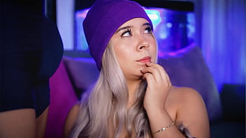 Preview 3 of Black Man Cuckold Wife - Blonde Colombian webcamer is eager to eat her boyfriend&#039_s cock
