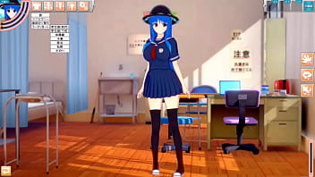 Preview 1 of Bus Encoxada - 【エロゲーコイカツ！】東方 比那名居天子におっぱい揉みまくりH！3DCG巨乳アニメ動画(東方プロジェクト)【ヘンタイゲーム とうほう ひなないてんし】