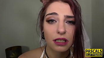 Preview 1 of German Hot Massage - Sloppy slut gets gagged with dick