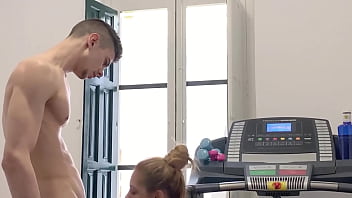 Preview 2 of Drunk Sister Sleep Rape - We exchange cardio for a good blowjob and tasty sex in my home gym