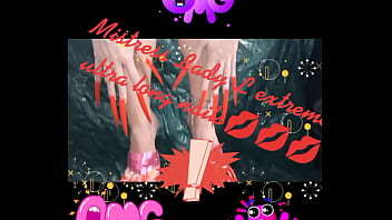 Preview 3 of 1gb Sex Hd - Mistress Lady L ultra extreme long nails and ultra extreme pink mules 14 inch/35cm(video short version)