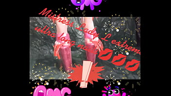 Preview 4 of 1gb Sex Hd - Mistress Lady L ultra extreme long nails and ultra extreme pink mules 14 inch/35cm(video short version)