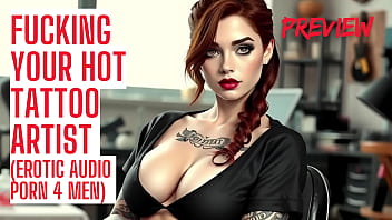 Preview 1 of Reap Sexxx Video - Fucking Your Tattoo Artist - Audio Porn - Preview