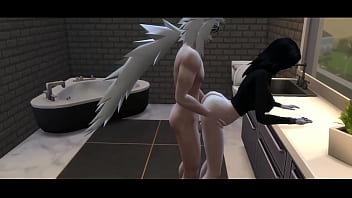 Preview 2 of 8 Years Xxxbp - Boruto Episodio 1 Profesor jiraiya les da clases y termina con sarada en el ba&ntilde_o follando le hace sexo oral y sexo Anal como a ella le gusta