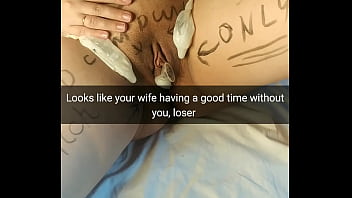 Preview 4 of New Pakistani Xporono Com - Lewd wife become a new cumdump in a hands of her lover! - Cuckold Captions - Milky Mari