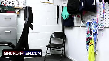 Preview 1 of Bras Fucking - Shoplyfter - Suspected Blonde Teen For Being A Cyber Threat Undergone Questioning And Cavity Search By An Lp Officer