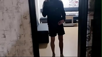 Preview 1 of Indian Singh Girl Sex - Guy in adidas jerking off in an empty hostel room