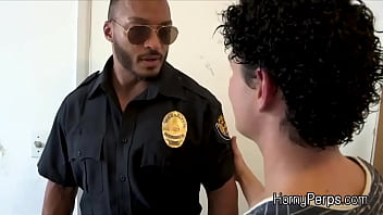 Preview 1 of Eva Lurence - Big black cocked bareback style by the security officer