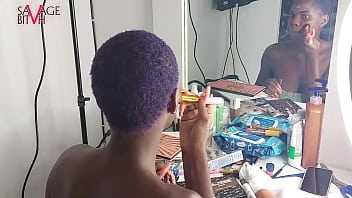 Preview 2 of Young School Girls Forced - Getting naked as I do my makeup - Video Shoot BTS