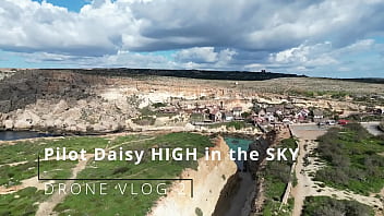 Preview 3 of Rape Teen Casting Ass Anal - Drone Vlog 2 - Pilot Daisy HIGH in the SKY