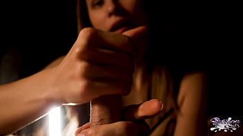 Preview 1 of Pregnant Sisterpov - Slow oiled handjob with double cumshot