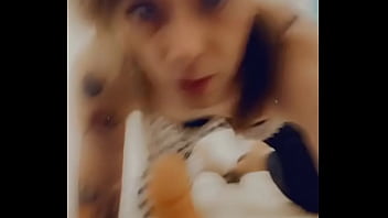 Preview 3 of Pregnancy Baby Delivery Video - Hot Trans Rocker and Rave Girl Playing