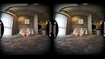 Preview 4 of Ecuadorxxx - Solo blonde cock teaser,  Mika is masturbating,  in VR