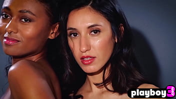 Preview 2 of Ifeelmyself Videos - Amazing black teen Jahla posed with hot teen with perfect boobs Deisy Leon