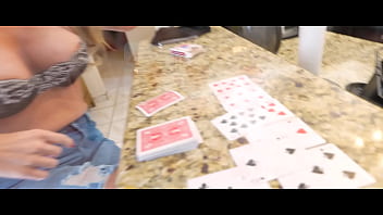 Preview 3 of Sabrina Carpenter Fucked - Playing Strip Poker With My Sexy Stepmom Part 1 Coco Vandi WCA Productions