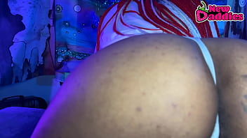 Preview 2 of Indean Xxx Muve - Black &amp_ Ebony Throat Fucking Day 7/28 ~ Nerdy Black Teen Slut Twerks &amp_ POV Blowjob