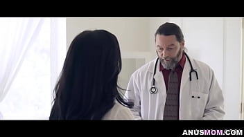 Preview 2 of Son Fuck Ass Mom Hd - Jennfier White bent over to get rectal exam from Jack Vegas cock