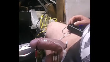 Preview 1 of Giant White Dick Anal - estim my cock