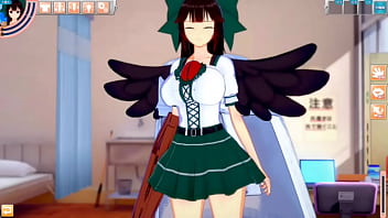 Preview 1 of Ruskin Sekis - 【エロゲーコイカツ！】東方 霊烏路空におっぱい揉みまくりH！3DCG巨乳アニメ動画(東方プロジェクト)【ヘンタイゲーム】