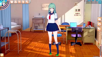 Preview 1 of Topsex1 Net Download - 【エロゲーコイカツ！】東方 東風谷早苗におっぱい揉みまくりH！3DCG巨乳アニメ動画(東方プロジェクト)【ヘンタイゲーム】