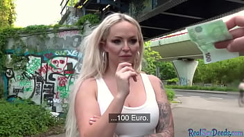 Preview 1 of Xxx Dog Se Girl Ki Chodai Video - Busty blonde eurobabe gets paid to jerk and ride POV dick