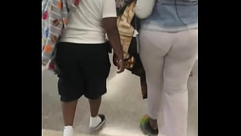Preview 3 of Pussy Faking Girl - Big booty bbw see through candid vpl