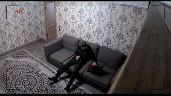 Preview 3 of Tubx Poen - Real hidden camera in a hotel! Russian SOLDIER jerks off and cums in his neighbor&#039_s glass! Peeping!