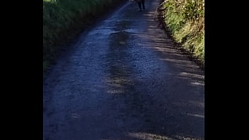Preview 2 of Xxxxx Smol Tits - Near naked,  chilly day public walk