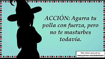 Preview 3 of Milf Bwlojob - Tu ama te exige una DP. Las brujas del sexo,  JOI en espa&ntilde_ol.