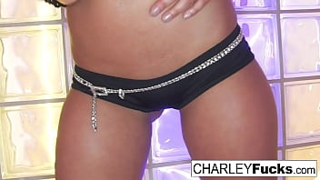 Preview 1 of Minika Pussy - Charley Chase has a hot solo on a bar stool