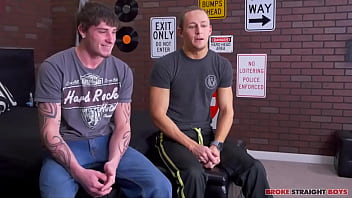 Preview 1 of Anal Russian Mature - Trevor Laster Sits On Cage Kafig Cock