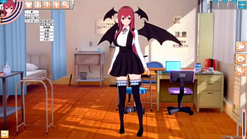 Preview 1 of Only Musterbation Girl - 【エロゲーコイカツ！】東方 小悪魔におっぱい揉みまくりH！3DCG巨乳アニメ動画(東方プロジェクト)【ヘンタイゲーム】
