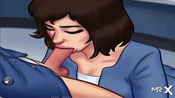 Preview 2 of Amef Kissing - SummertimeSaga - Tongue Workplace E3 #39