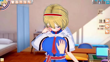 Preview 1 of Xnxx 68 - 【エロゲーコイカツ！】東方 アリス・マーガトロイドにおっぱい揉みまくりH！3DCG巨乳アニメ動画(東方プロジェクト)【ヘンタイゲーム】